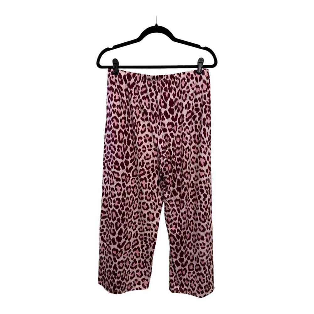 Size Medium Kate Spade Women's Leopard 2-Piece Short Sleeve Capri Pajama Set - Picture 5 of 5